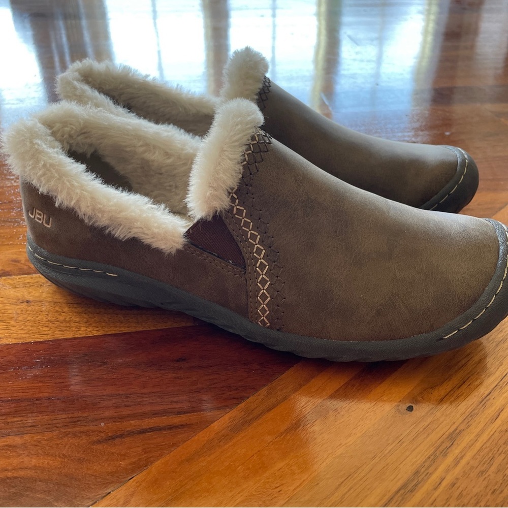 JBU by Jambu women’s size 10 brown slip on faux fur comfort shoes